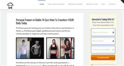 Desktop Screenshot of profitness.ie