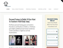 Tablet Screenshot of profitness.ie